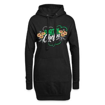 Chef de jardin - Sweat-shirt à capuche long Femme - noir - Devant