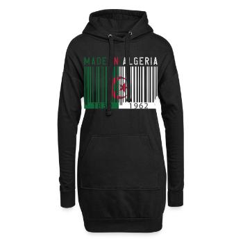 Algerien Jahrgang Geschenk MADE IN ALGERIA - Hoodie-Kleid - Schwarz - Vorne