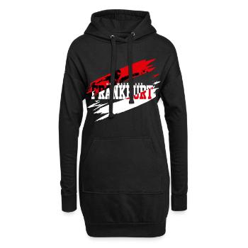 Frankfurt Fussball - Hoodie-Kleid - Schwarz - Vorne