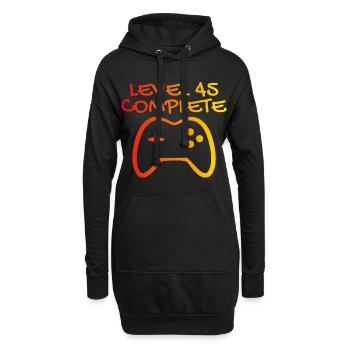 45ème anniversaire Niveau 45 Complete - Sweat-shirt à capuche long Femme - noir - Devant