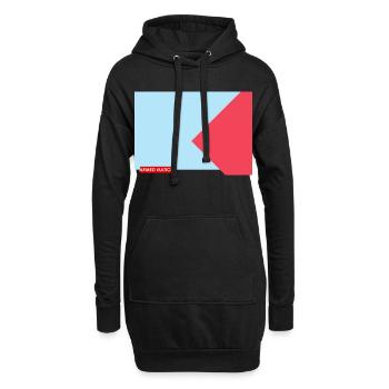 BLEU ROUGE 2025 - Sweat-shirt à capuche long Femme - noir - Devant