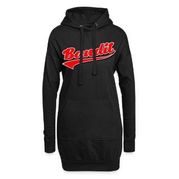 bandit dieb crime criminal aufkleber hooligan gang - Hoodie-Kleid - Schwarz - Vorne