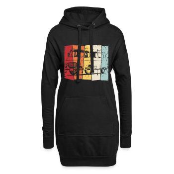 Barkas - Sweat-shirt à capuche long Femme - noir - Devant