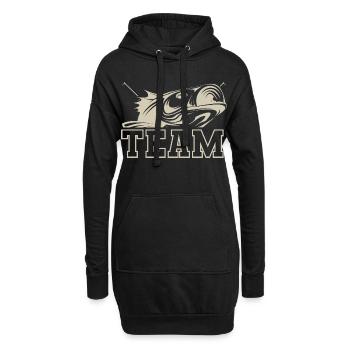 Équipe de pêche Pêche Pêcheur - Sweat-shirt à capuche long Femme - noir - Devant