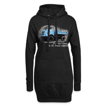 W50 - Aus dem Osten - wo die Sonne aufgeht - Hoodie-Kleid - Schwarz - Vorne