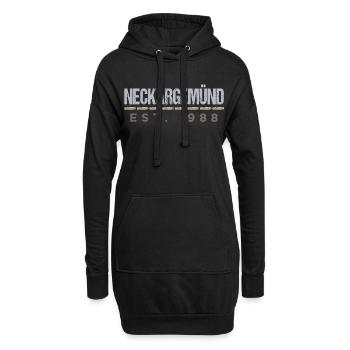 Neckargemünd - Est. 988 - Hoodie-Kleid - Schwarz - Vorne