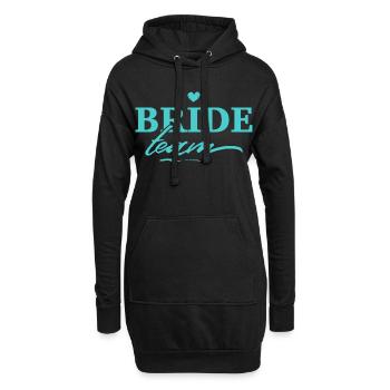 Enterrement de vie de jeune fille de l’équipe Bride - Sweat-shirt à capuche long Femme - noir - Devant