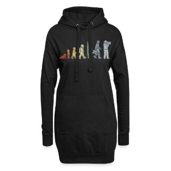 Baby zum Kameramann - Hoodie-Kleid - Schwarz - Vorne