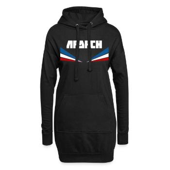 Rostock - Hoodie-Kleid - Schwarz - Vorne