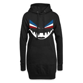 Böser Blick Rostock - Hoodie-Kleid - Schwarz - Vorne