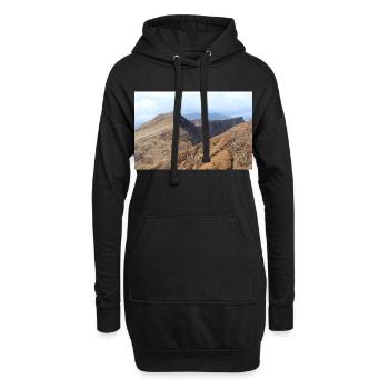 Madère Portugal Poster - Sweat-shirt à capuche long Femme - noir - Devant
