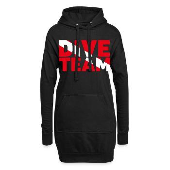 Équipe de plongée. Design parfait pour votre équipe de plongée. - Sweat-shirt à capuche long Femme - noir - Devant