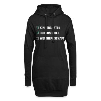 Einschulung | Schulkind 2026 - Weltherrschaft - Hoodie-Kleid - Schwarz - Vorne