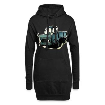 MultiCar M22 DDR - Sweat-shirt à capuche long Femme - noir - Devant