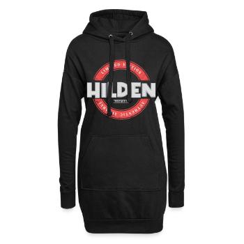 Hilden Deutschland Stadt Skyline Heimat Liebe - Hoodie-Kleid - Schwarz - Vorne