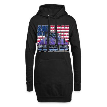 American Classic Muscle Car Script R6Z - Sweat-shirt à capuche long Femme - noir - Devant