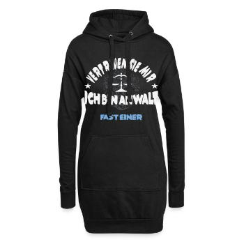 Fast ein Anwalt - Hoodie-Kleid - Schwarz - Vorne