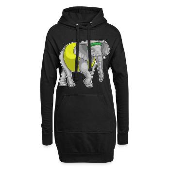 Elephant Jogger Jogging Sport - Sweat-shirt à capuche long Femme - noir - Devant