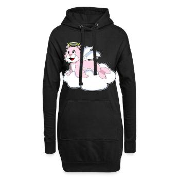 Ailes d’Ange des Phoques - Sweat-shirt à capuche long Femme - noir - Devant