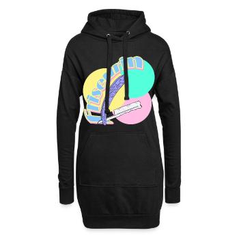 Coiffeur Rasoir Salon de coiffure - Sweat-shirt à capuche long Femme - noir - Devant