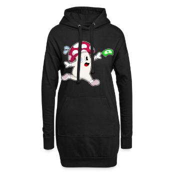 Jogging champignon sport de jogging - Sweat-shirt à capuche long Femme - noir - Devant