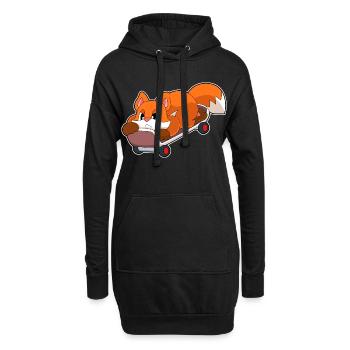 Fuchs Skater Skateboard - Sweat-shirt à capuche long Femme - noir - Devant