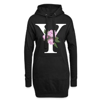 Y - Hoodie-Kleid - Schwarz - Vorne