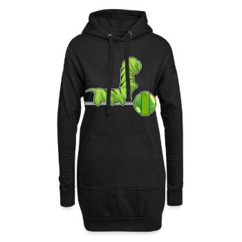Sucette chenille - Sweat-shirt à capuche long Femme - noir - Devant