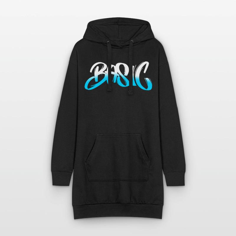 BASIC Graffiti Gradient Hoodie-Kleid