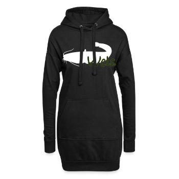 Wels - Hoodie-Kleid - Schwarz - Vorne