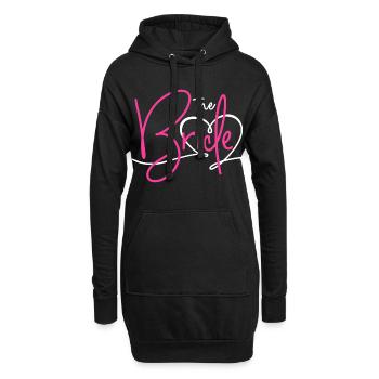 The bride - Hoodie-Kleid - Schwarz - Vorne