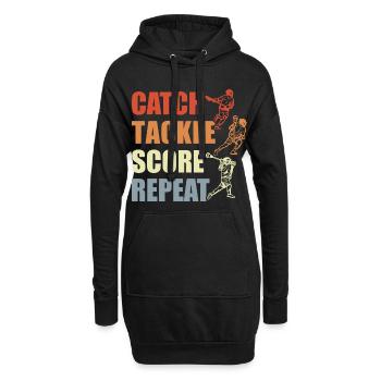 Lacrosse Liebhaber - Hoodie-Kleid - Schwarz - Vorne