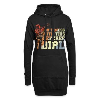 Ne plaisante pas avec cette arbitre - Sweat-shirt à capuche long Femme - noir - Devant