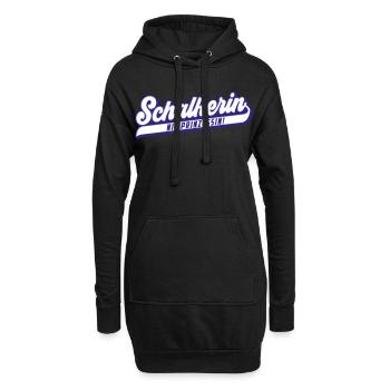 Nix Prinzessin, Schalkerin | Farben änderbar - Hoodie-Kleid - Schwarz - Vorne