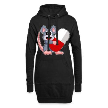 Médecine du médecin de la souris - Sweat-shirt à capuche long Femme - noir - Devant
