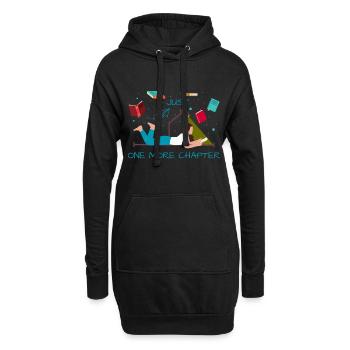 Nur noch ein Kapitel mehr lustiges Lese Zitat - Hoodie-Kleid - Schwarz - Vorne