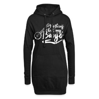 Dicton du joueur de banjo - Sweat-shirt à capuche long Femme - noir - Devant