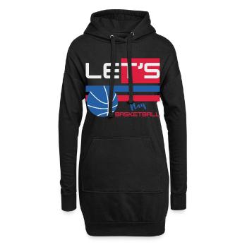 Lest's Play Basketball - Player Basketball - Hoodie Dress - black - Front
