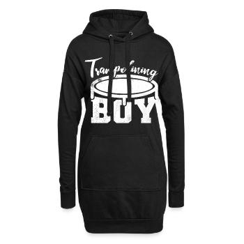 Trampolinspringer Junge - Hoodie-Kleid - Schwarz - Vorne