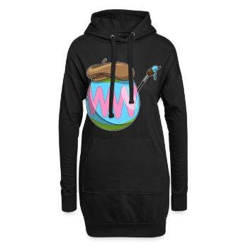 Œuf de Pâques Peinture de Pâques - Sweat-shirt à capuche long Femme - noir - Devant