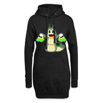 Sac de courses Caterpillar - Sweat-shirt à capuche long Femme - noir - Devant