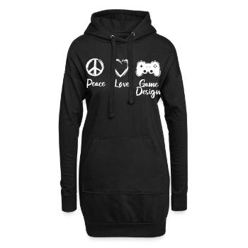 Motivation pour le développement de jeux - Sweat-shirt à capuche long Femme - noir - Devant