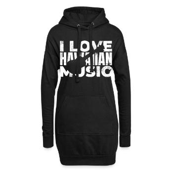 Ukulele Liebhaber Spruch - Hoodie-Kleid - Schwarz - Vorne