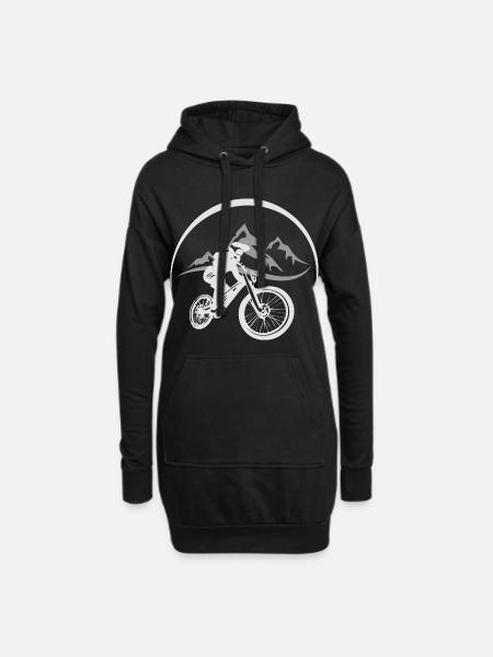 Mountain Biker - Hoodie Dress - black