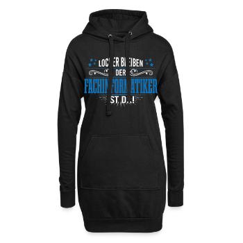 Fachinformatiker programmierer support admin - Hoodie-Kleid - Schwarz - Vorne