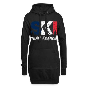 Ski Team France Emblem - Sweat-shirt à capuche long Femme - noir - Devant
