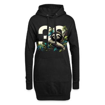 30 ans de paresseux 30e cadeau d’anniversaire - Sweat-shirt à capuche long Femme - noir - Devant