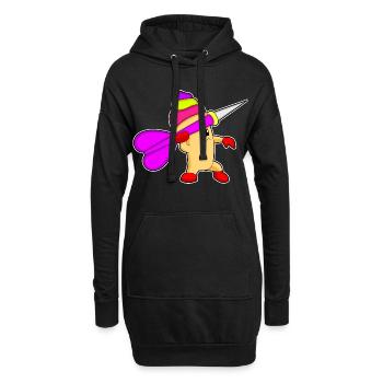 Pince à cupcakes Dartpfeil - Sweat-shirt à capuche long Femme - noir - Devant