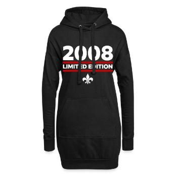 2008 Limited Edition - Hoodie-Kleid - Schwarz - Vorne