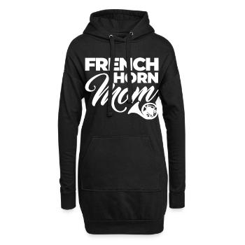 Waldhorn Mutter - Hoodie-Kleid - Schwarz - Vorne